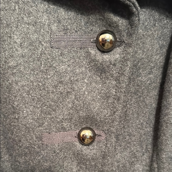 Tallissime Charcoal Military Inspired Wool Coat Size 18W - Picture 9 of 12